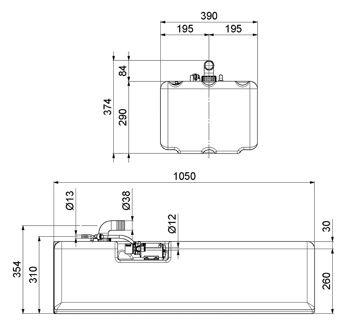 WATER TANK 107L TK1/2 5 WATER TANK 107L TK1/2 - Image 5