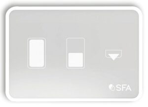 SANIMARIN LUXE OPTICAL FLUSH BUTTON WHITE
