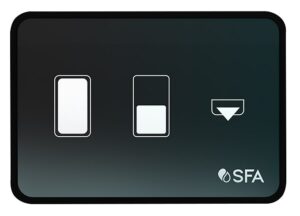SANIMARIN LUXE OPTICAL FLUSH BUTTON BLACK