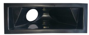 VALVE HOUSING BLACK PLASTIC, RIGHT
