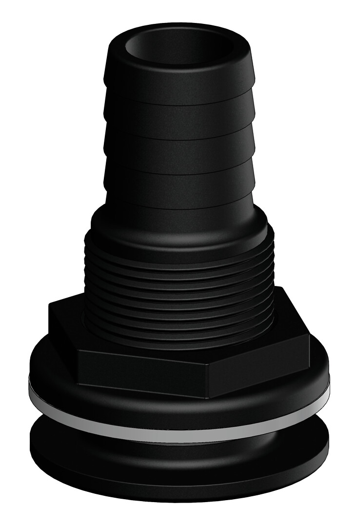 THROUGH-OUT HOSE CONNECTOR 32MM 1'' 1/4 1 THROUGH-OUT HOSE CONNECTOR 32MM 1'' 1/4