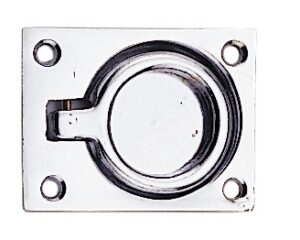 HATCH RING CHROME-PLATED BRASS 38X44MM