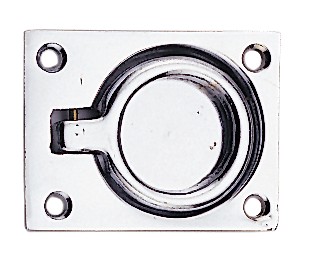 HATCH RING CHROME-PLATED BRASS 38X44MM 1 HATCH RING CHROME-PLATED BRASS 38X44MM