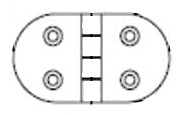 HINGE 70x38.5MM 1 HINGE 70x38.5MM