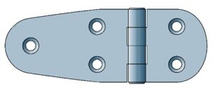 LIFTING HINGE STAINLESS STEEL <br />70 + 37MM