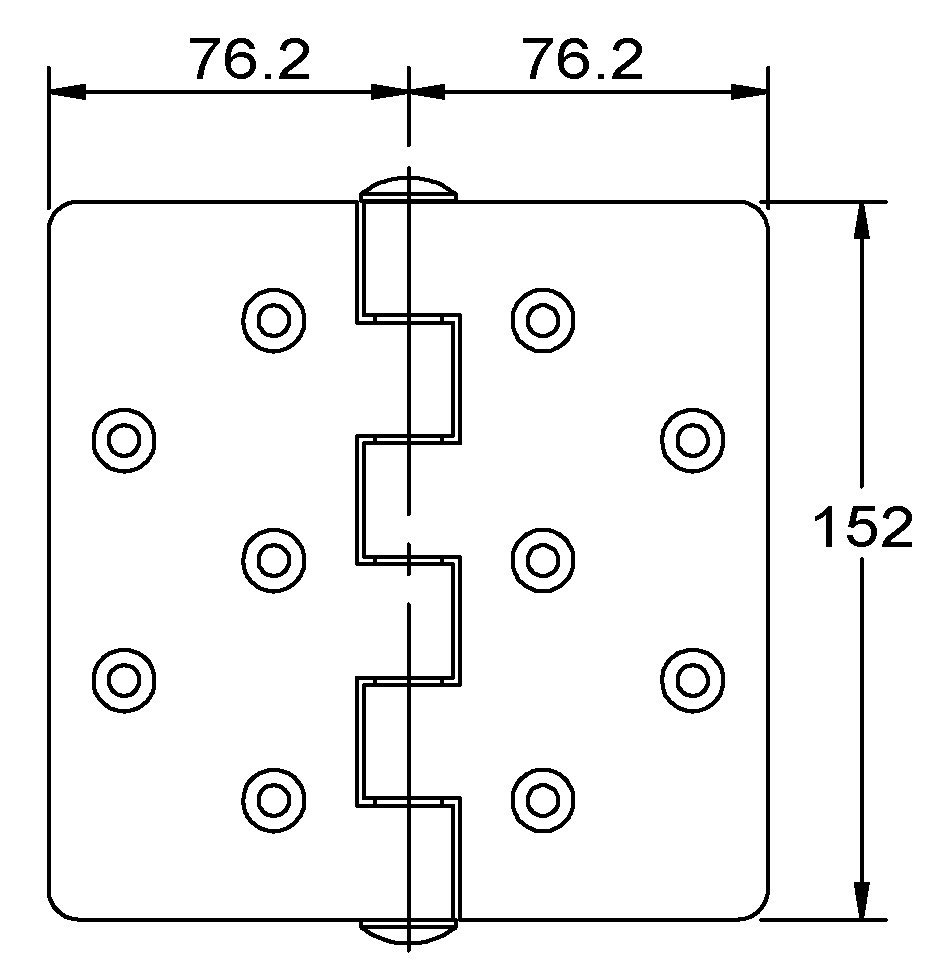 HINGE 152.4x152MM 2 HINGE 152.4x152MM - Image 2