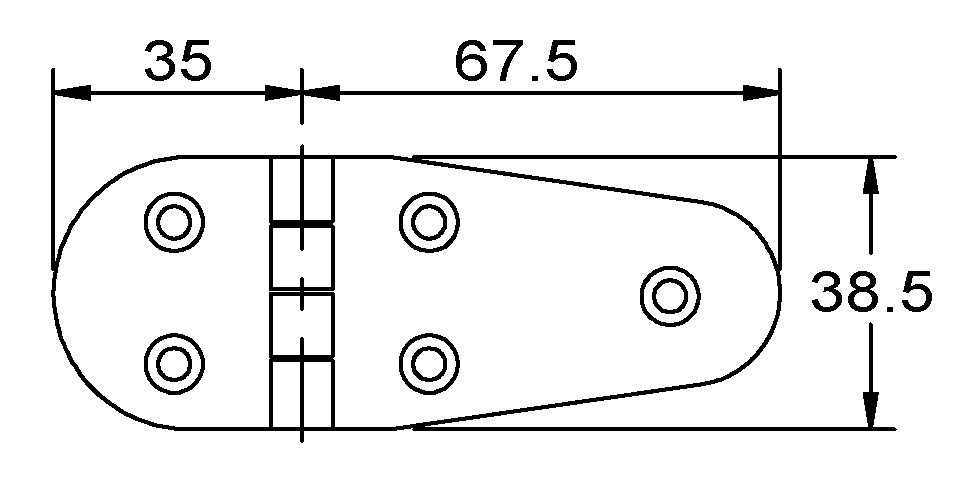 HINGE 102.5MM 2 HINGE 102.5MM - Image 2