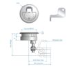 TIGHTENING DOOR LATCH 2.5¨ 4 9516060102 fullhd