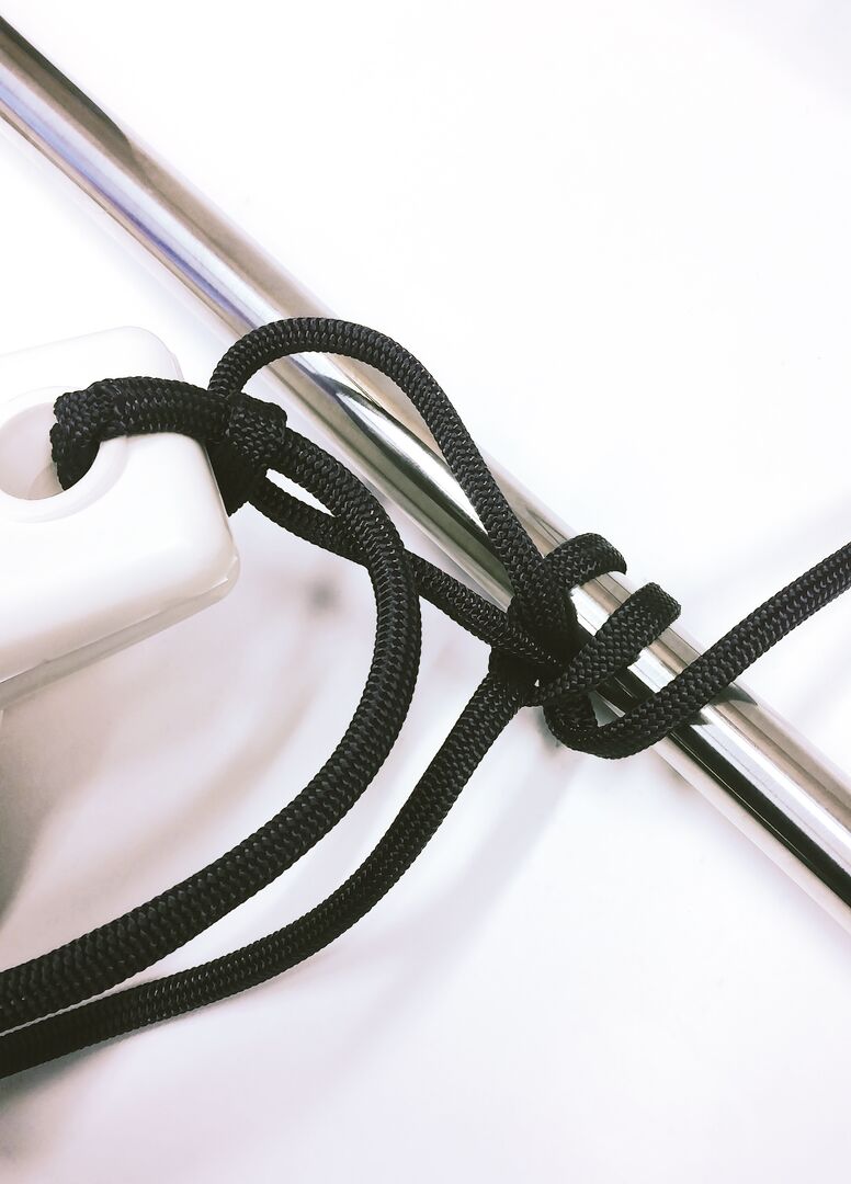 ROPE FENDERLINE FLAT 8mm GREY 1 ROPE FENDERLINE FLAT 8mm GREY