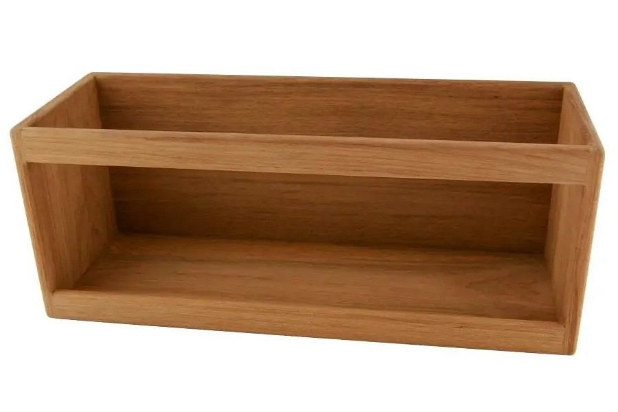 TEAK SHELF 380X140X150MM 1 TEAK SHELF 380X140X150MM