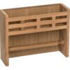 TEAK SPICE RACK/PAPER HOLDER