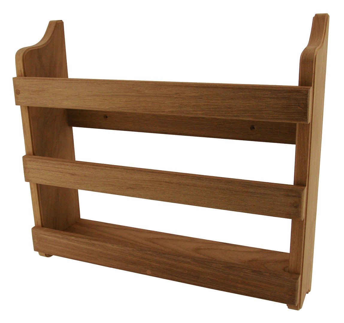 TEAK MAGAZINE RACK 1 TEAK MAGAZINE RACK