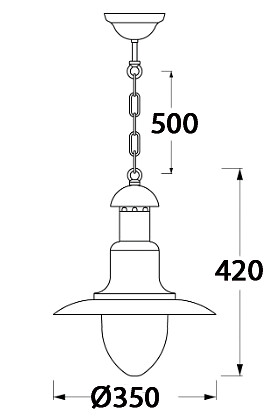 BRASS CEILING LAMP 420MM 4 BRASS CEILING LAMP 420MM - Image 4