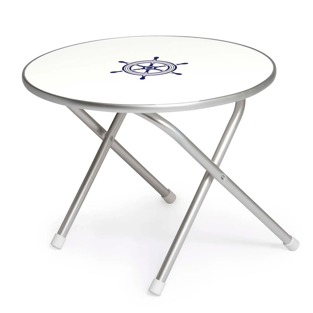FOLDABLE DECK TABLE, ROUND 1 FOLDABLE DECK TABLE, ROUND
