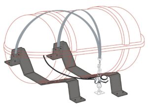 LIFERAFT HOLDER UNIVERSAL
