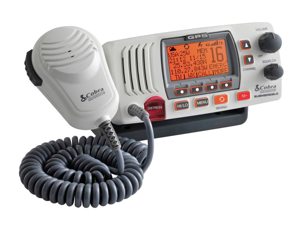 COBRA MR F77 VHF RADIOPHONE, WHITE 1 COBRA MR F77 VHF RADIOPHONE, WHITE