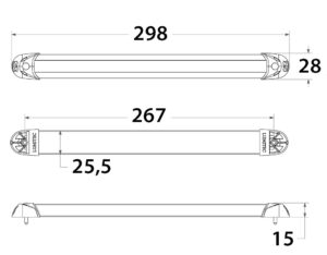 RAIL2 LIGHTING STRIP 300MM WHITE DIMMABLE 5 a00676m fullhd jpg