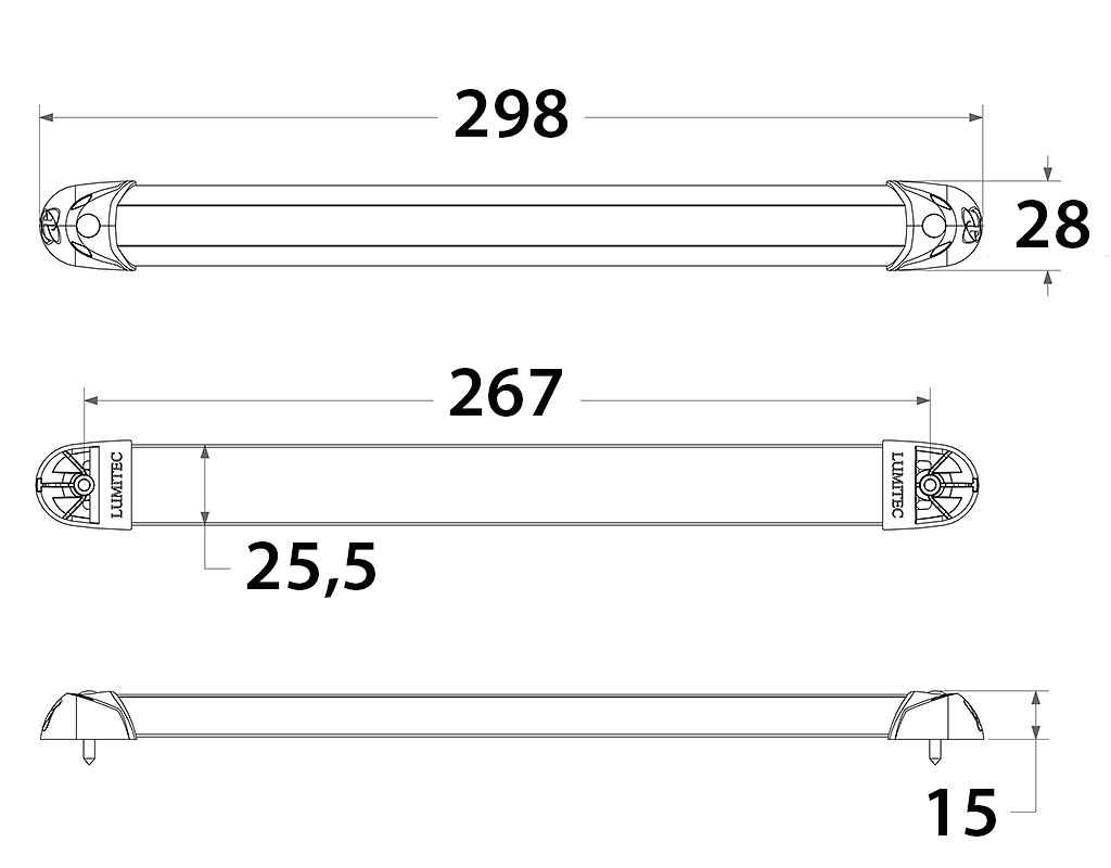 RAIL2 LIGHTING STRIP 300MM WHITE DIMMABLE 3 RAIL2 LIGHTING STRIP 300MM WHITE DIMMABLE - Image 3