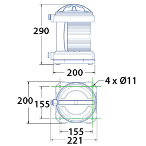 DHR-70 SIGNAL LIGHT 360°, YELLOW 5 a00965m fullhd jpg