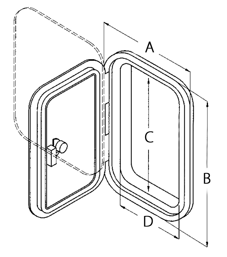 SERVICE HATCH 350X610MM CAN 3 SERVICE HATCH 350X610MM CAN - Image 3