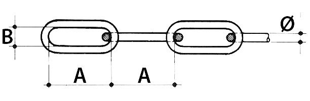 CHAIN 10MM AISI316, SHORT LINK 2 CHAIN 10MM AISI316, SHORT LINK - Image 2
