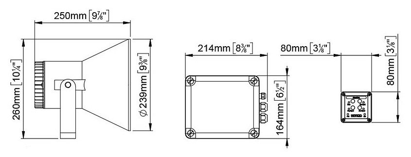 EW2-M HORN 12/20 M + AMPLIFIER + FOG SIGNAL 24V 2 EW2-M HORN 12/20 M + AMPLIFIER + FOG SIGNAL 24V - Image 2