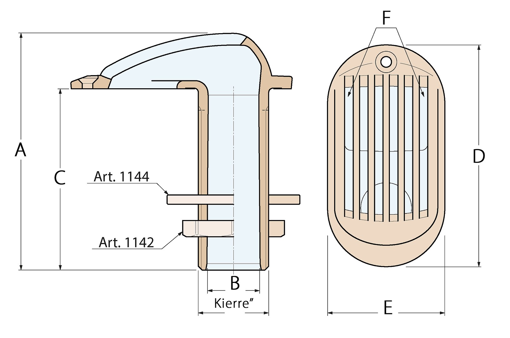 THROUGHOUT WITH STRAINER 3/4' BRASS 3 THROUGHOUT WITH STRAINER 3/4' BRASS - Image 3