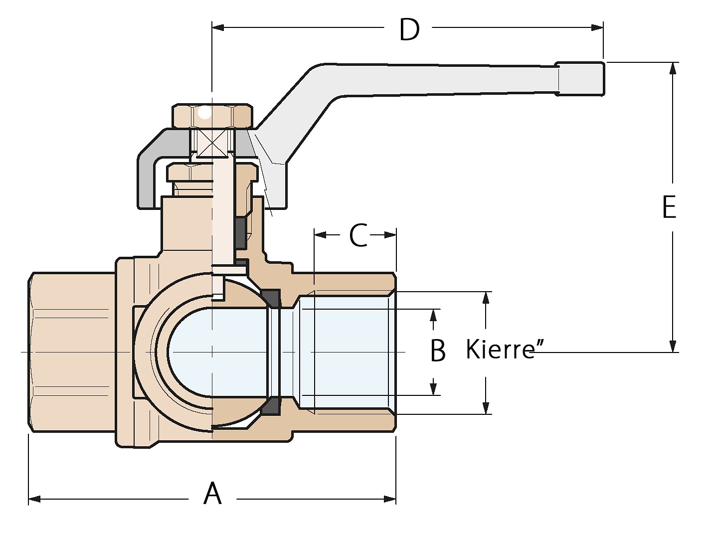 THREE-WAY TAP 3/8' FULL FLOW 3 THREE-WAY TAP 3/8' FULL FLOW - Image 3