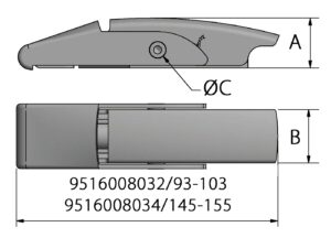 BONE TENSIONER COVERED MODEL, STAINLESS STEEL 93-103MM 5 a02964m fullhd jpg