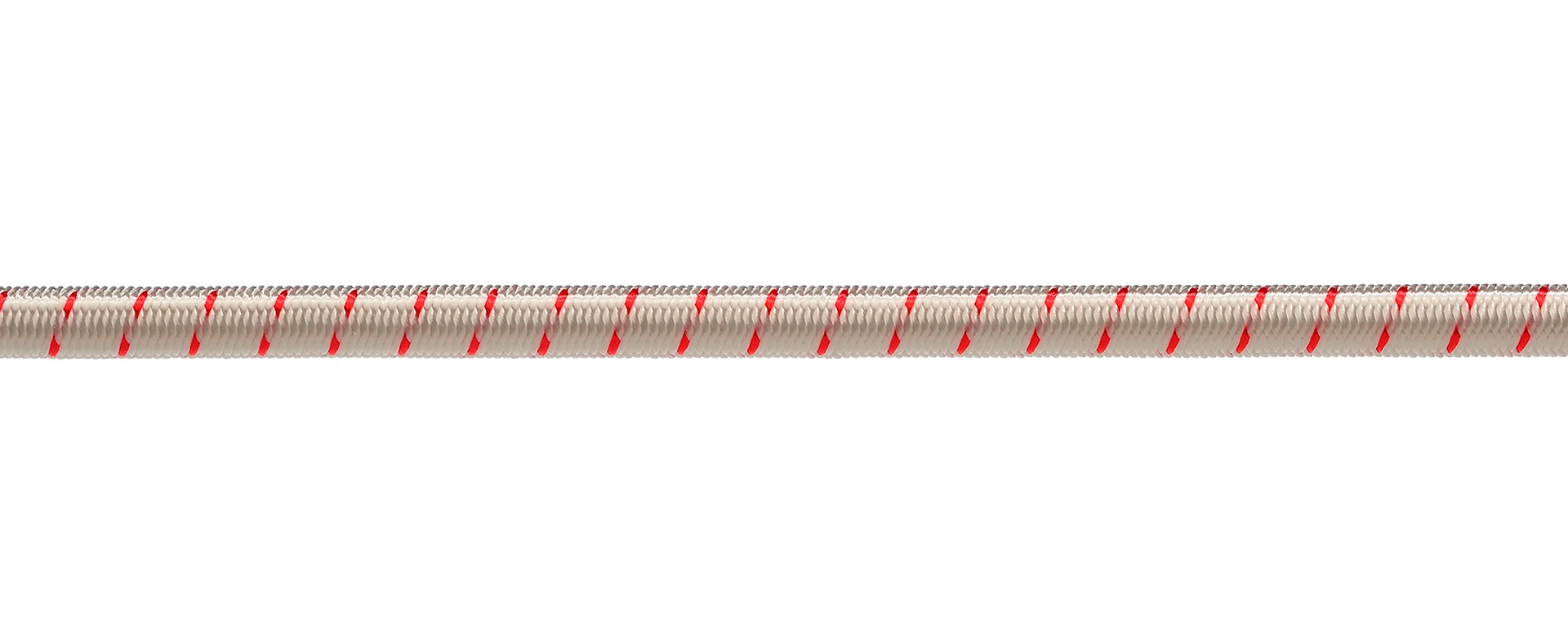 RUBBER ROPE 6MM WHITE/RED 100M 1 RUBBER ROPE 6MM WHITE/RED 100M