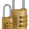 ABUS combination lock, 3-digit, 165/20 Ms/stainless steel, 23mm 3 ab201319 ab201318