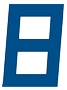 Sail number Digital-8 self-adhesive PES 300mm blue 10pcs. 3 achtdigital 2