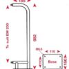 ECHOMAX mast mount for radar reflector EM230BR/MO 3 am230db 1