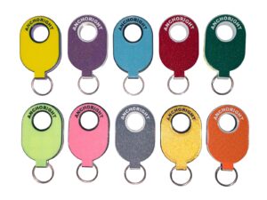 ANCHORIGHT Key Float Keychains 88x55mm Yellow 5pcs.