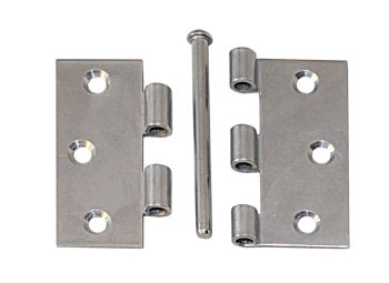 Hinge, die-cut, pin loose A2 63x63x1.5mm 1 Hinge, die-cut, pin loose A2 63x63x1.5mm