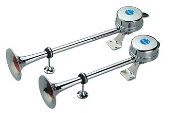 MARCO EM2 stainless steel signal horn, 12V, 400mm, 118dB 1 MARCO EM2 stainless steel signal horn, 12V, 400mm, 118dB