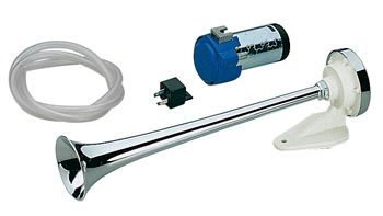MARCO Signalhorn with compressor MA1-C plastic/chrome 12V 390mm 114dB 1 MARCO Signalhorn with compressor MA1-C plastic/chrome 12V 390mm 114dB
