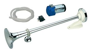 MARCO Signal horn with compressor MA1-S plastic/chrome 12V 500mm 117dB 1 MARCO Signal horn with compressor MA1-S plastic/chrome 12V 500mm 117dB