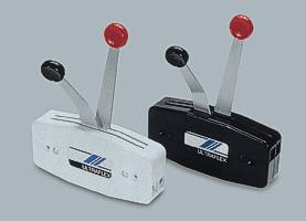 ULTRAFLEX twin-lever control B49 nylon black for small outboard motors 1 ULTRAFLEX twin-lever control B49 nylon black for small outboard motors