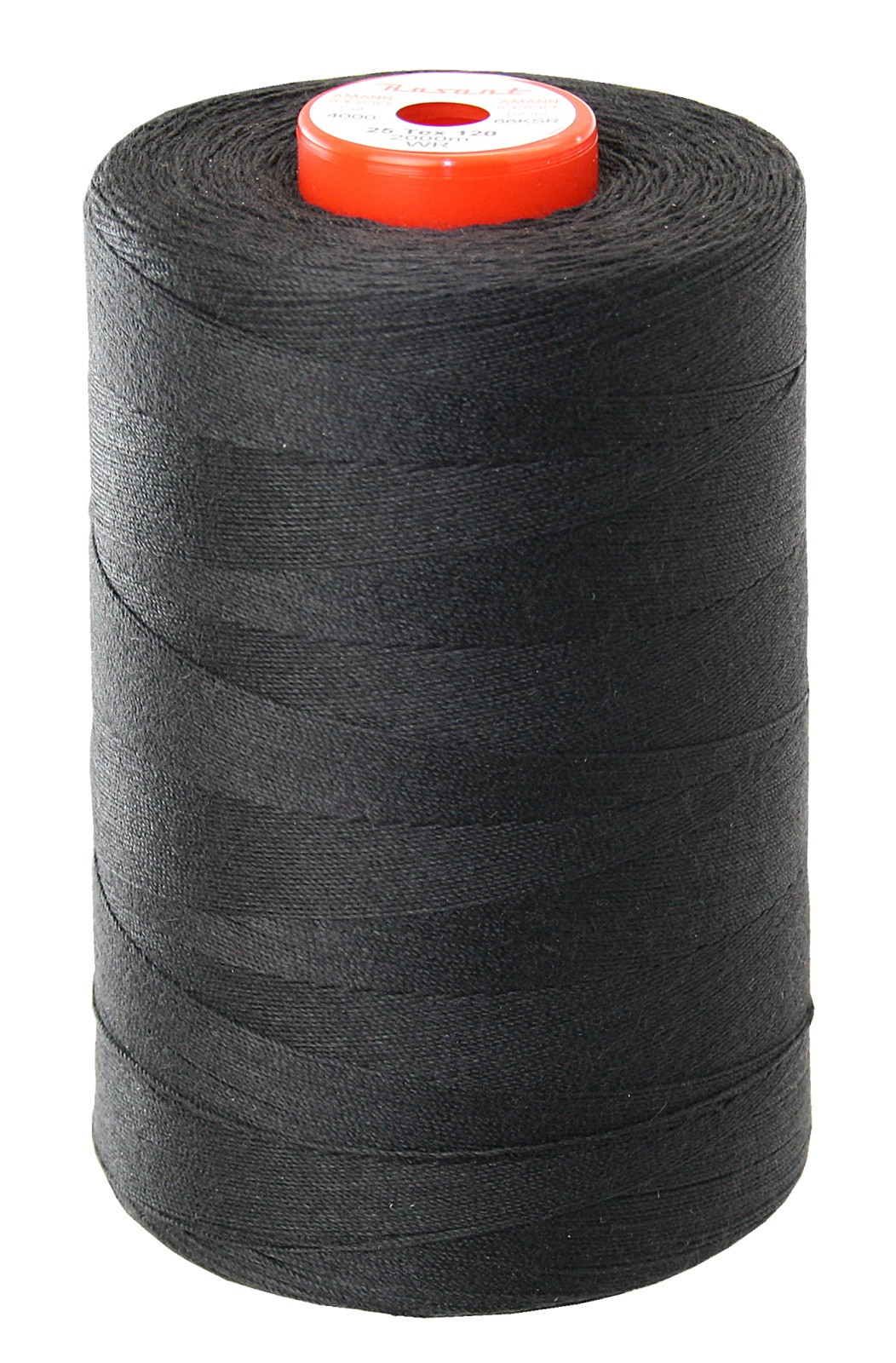 AMANN Rasant WR sewing thread PES/cotton No. 25 Tex120 black 2000m 1 AMANN Rasant WR sewing thread PES/cotton No. 25 Tex120 black 2000m