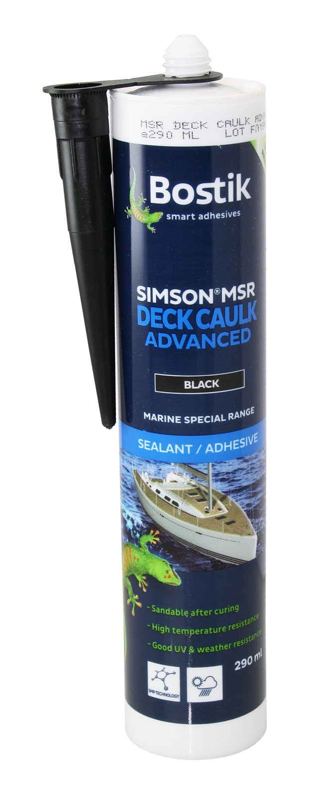 BOSTIK Simson MSR DC slat decking sealant cartridge 290ml black 1 BOSTIK Simson MSR DC slat decking sealant cartridge 290ml black