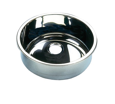 BARKA washbasin, cylindrical, polished stainless steel, 300x125mm 1 BARKA washbasin, cylindrical, polished stainless steel, 300x125mm