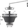 BARKA washbasin outlet with 1¼" thread 3 bk16001