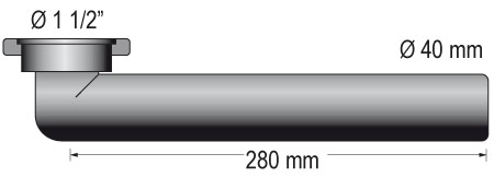BARKA pipe elbow with 1½" thread for 40mm hose 1 BARKA pipe elbow with 1½" thread for 40mm hose