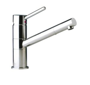 BARKA single-lever mixer tap, swivel and rotatable MsCr with ½" thread