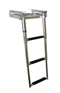 Telescopic bathing ladder under platform A4, 4 steps