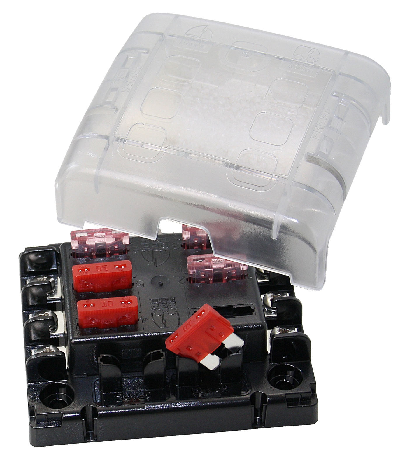 BEP fuse box for 6 blade fuses ATC/ATO max. 30A 1 BEP fuse box for 6 blade fuses ATC/ATO max. 30A