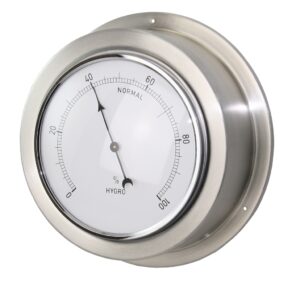 Maritime hygrometer, stainless steel scale, 95mm, 140x56mm