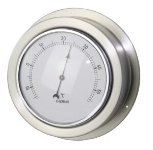 Maritime thermometer, stainless steel scale, 95mm, 140x56mm
