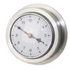 Ship's clock, maritime style, stainless steel scale 95mm, 140x56mm